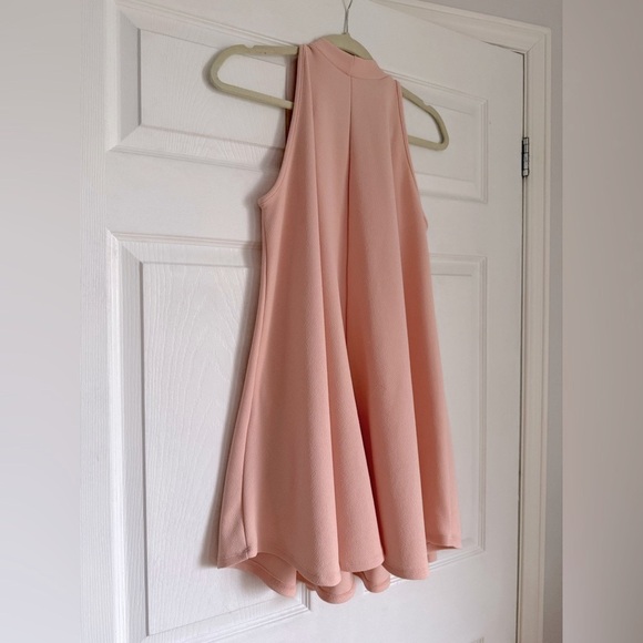 1960s vintage pastel powder pink mini swing dress - Small / Medium - Picture 4 of 4